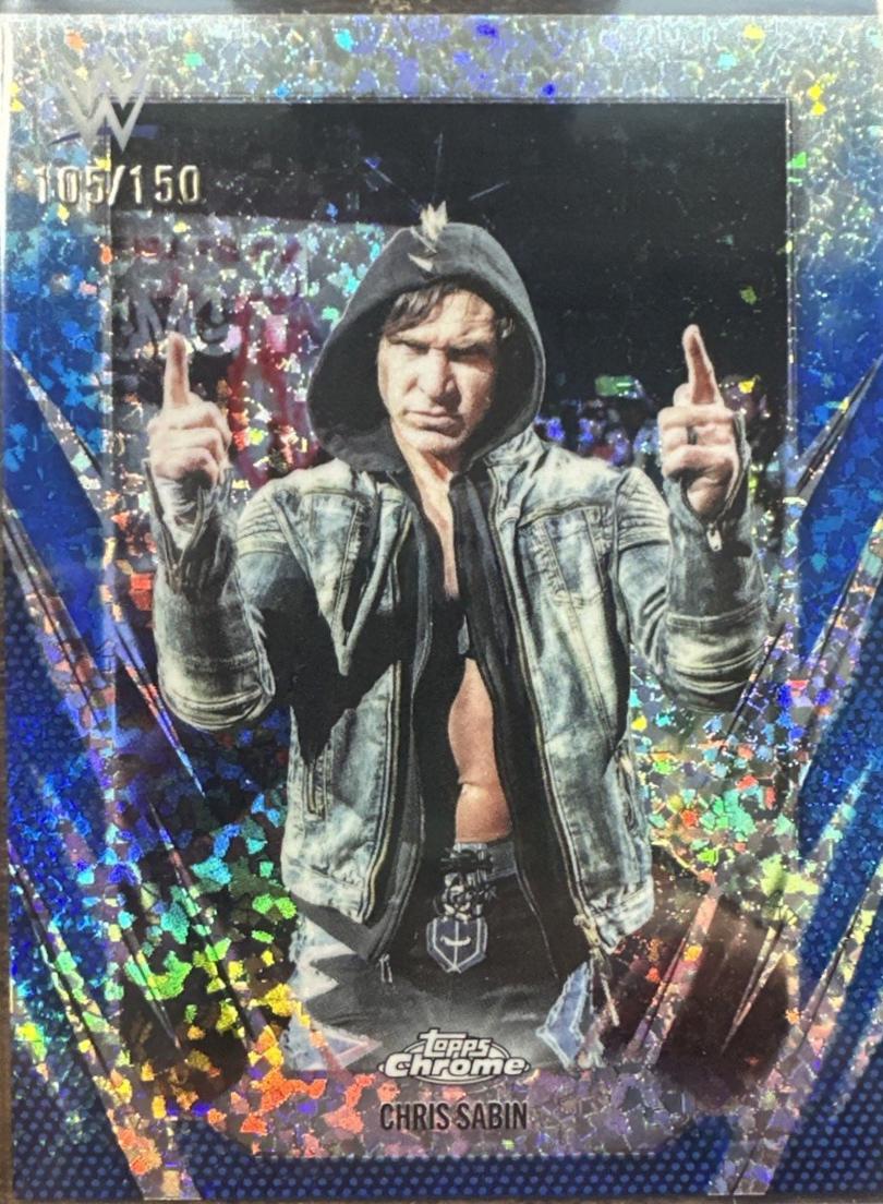 Chris Sabin [Blue Mini Diamond Refractor] #124