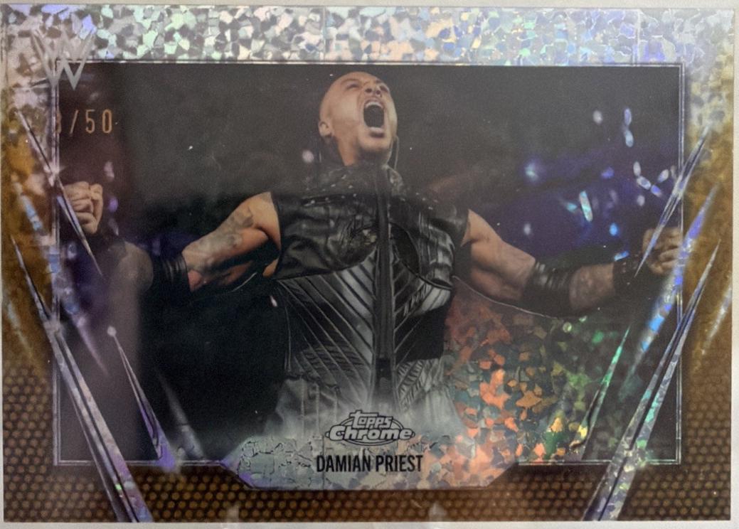 Damian Priest [Gold Mini Diamond Refractor] #43