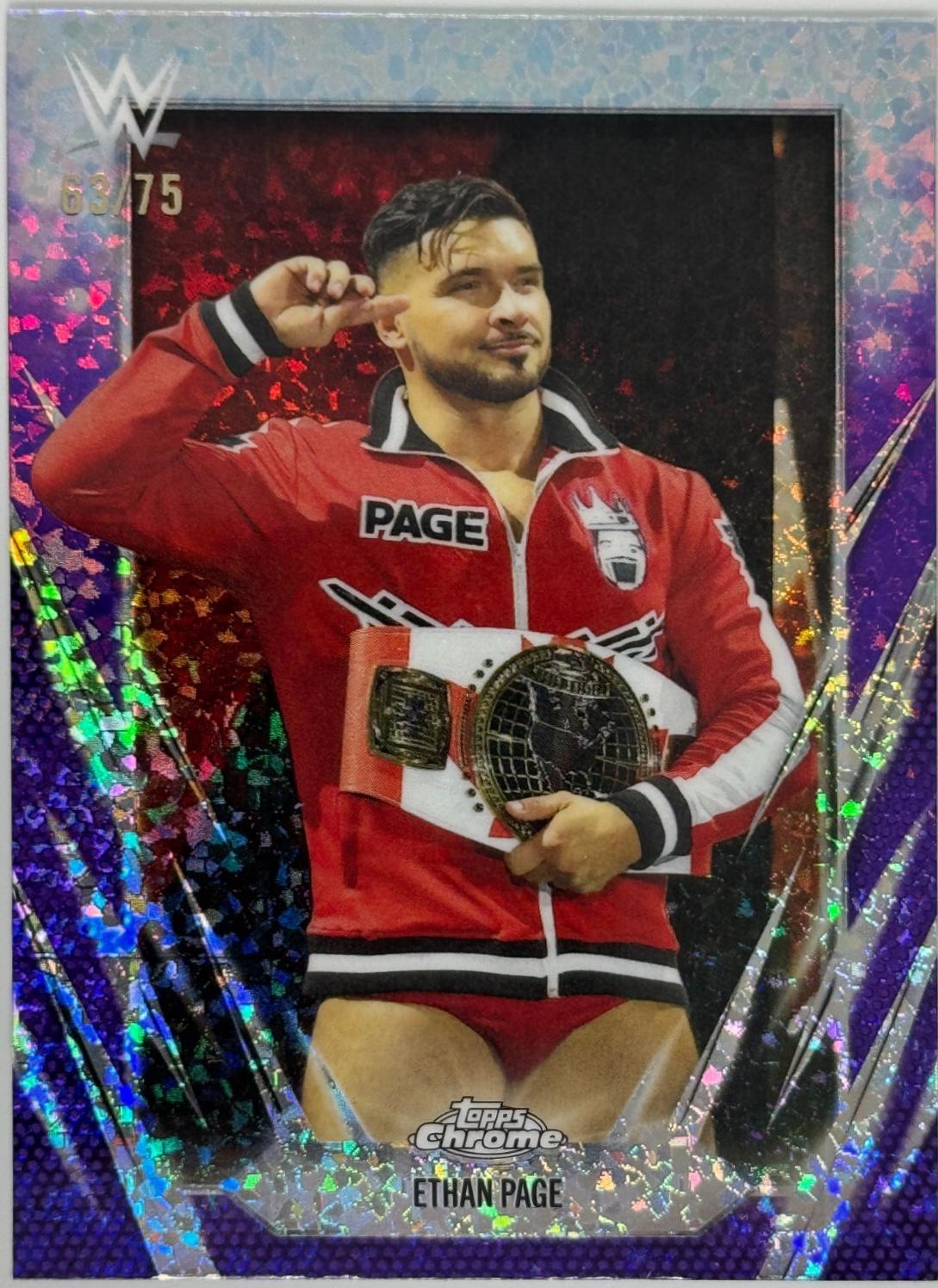 Ethan Page [Purple Mini Diamond Refractor] #133