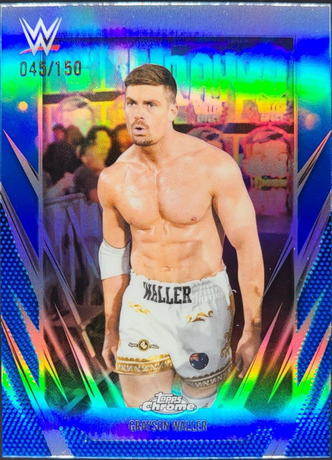Grayson Waller [Blue Refractor] #137