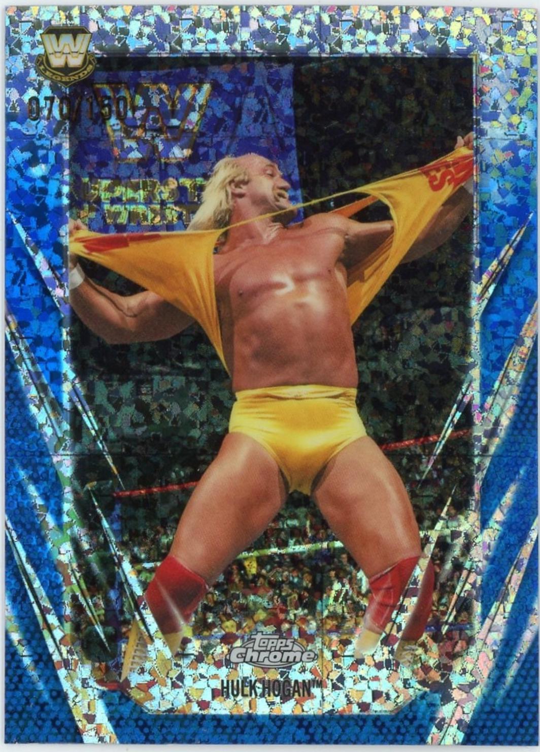Hulk Hogan [Blue Mini Diamond Refractor] #25