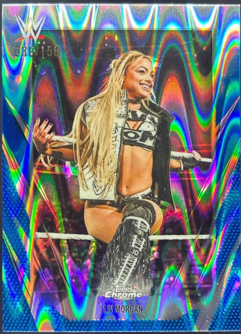 Liv Morgan [Blue RayWave Refractor] #17