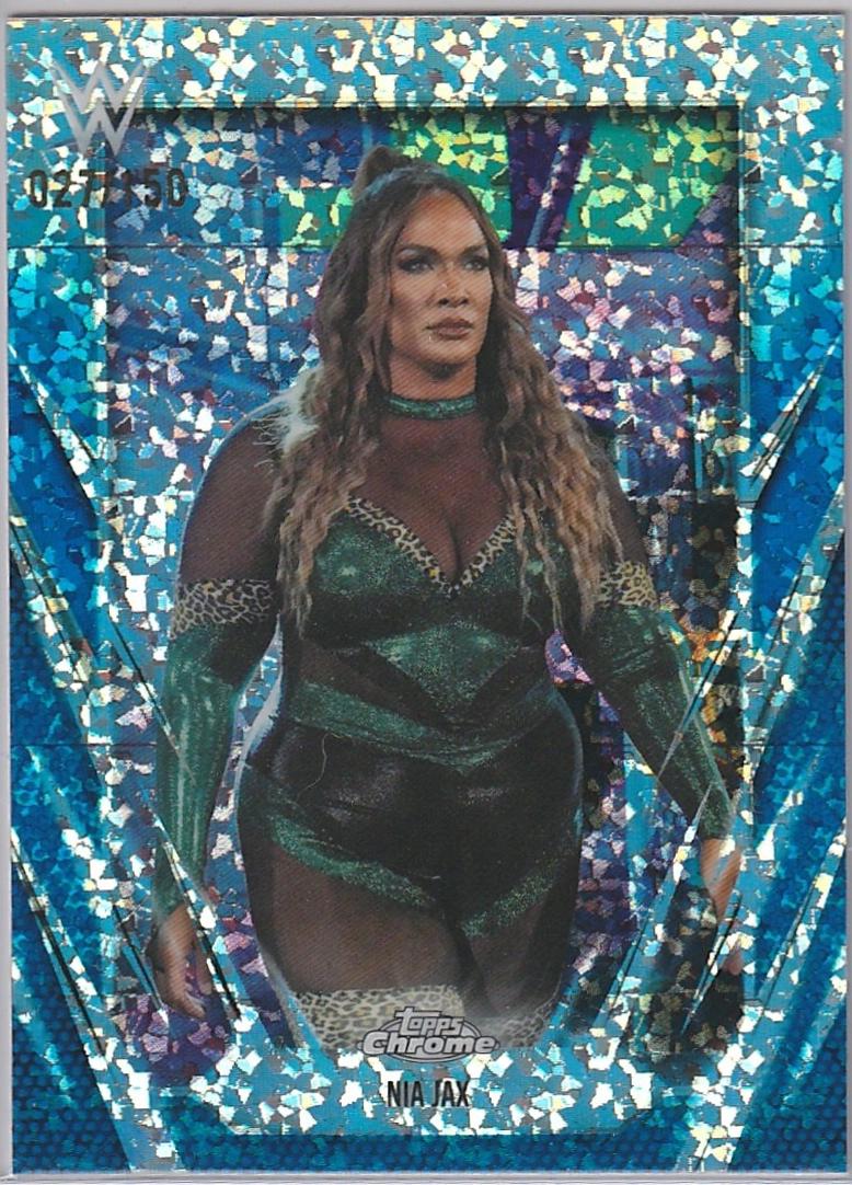 Nia Jax [Blue Mini Diamond Refractor] #37