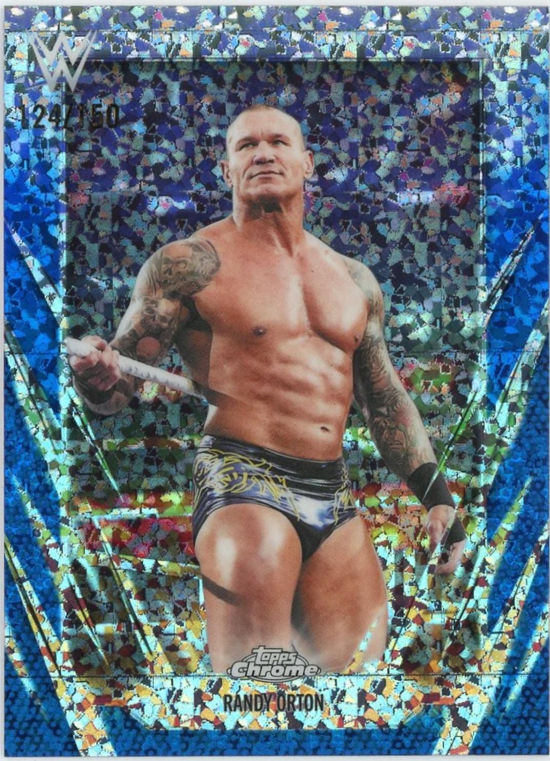Randy Orton [Blue Mini Diamond Refractor] #72