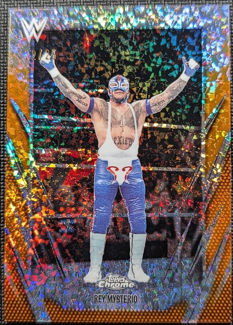 Rey Mysterio [Orange Mini Diamond Refractor] #97