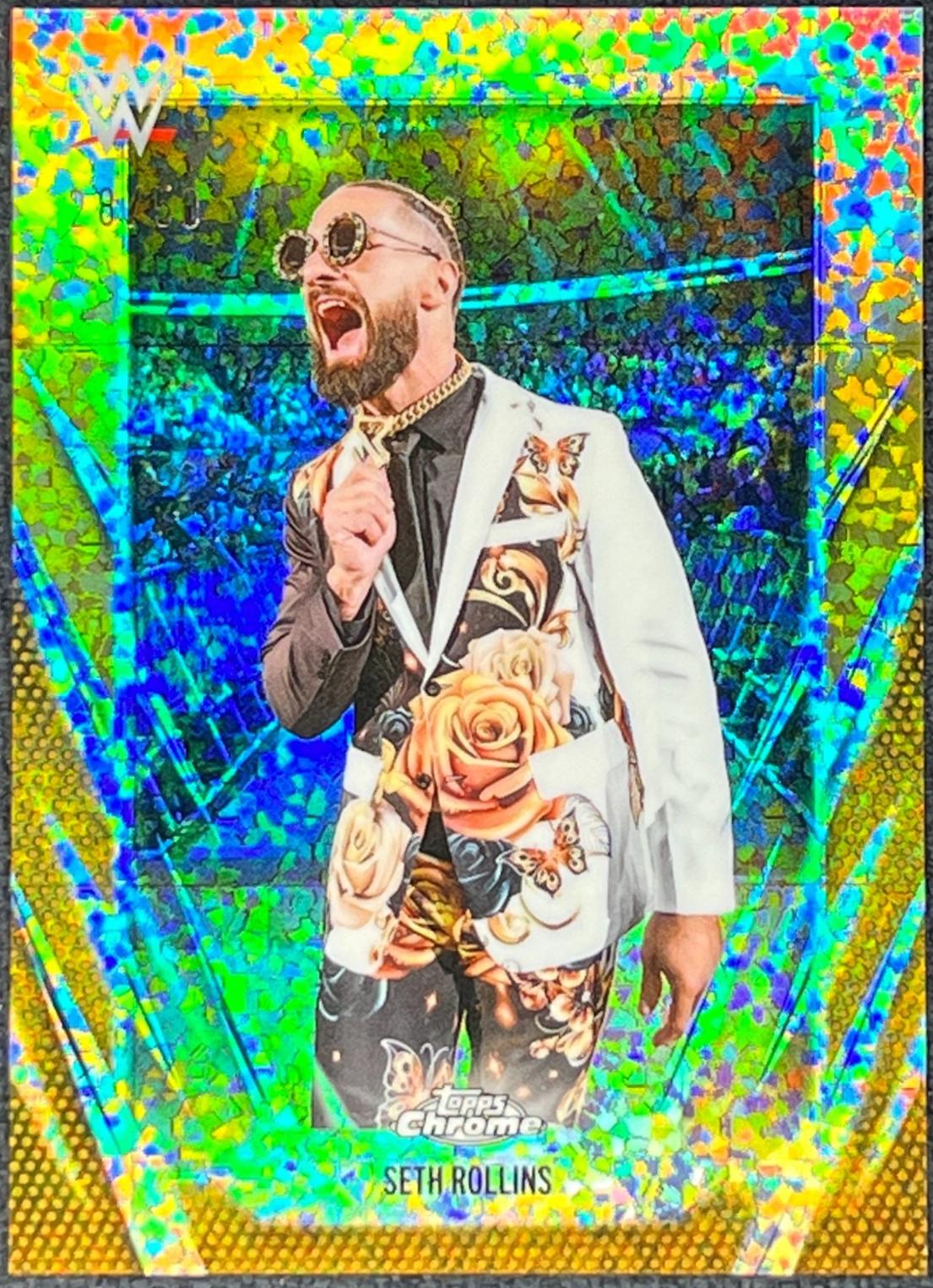 Seth Rollins [Gold Mini Diamond Refractor] #40