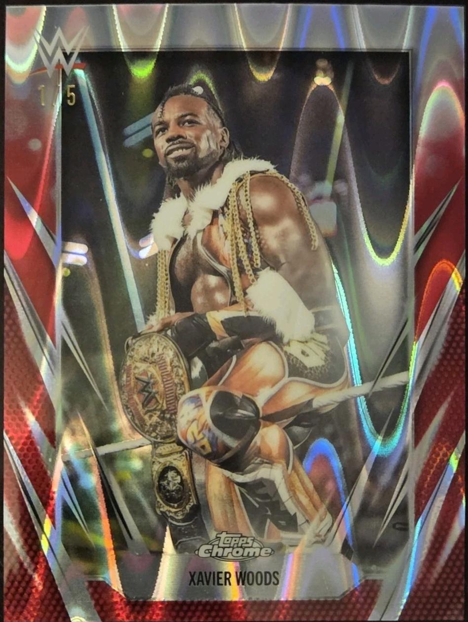 Xavier Woods [Red RayWave Refractor] #192