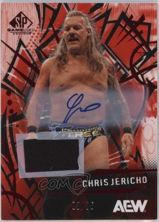 Chris Jericho [Red Memorabilia Autograph] #15