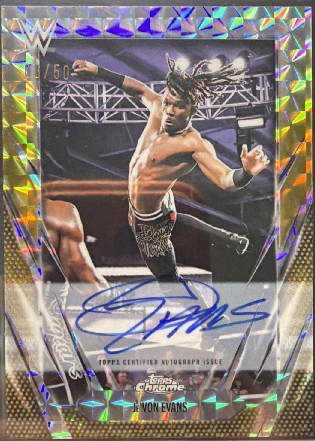 Je'Von Evans [Gold Refractor] #NXT-JEV