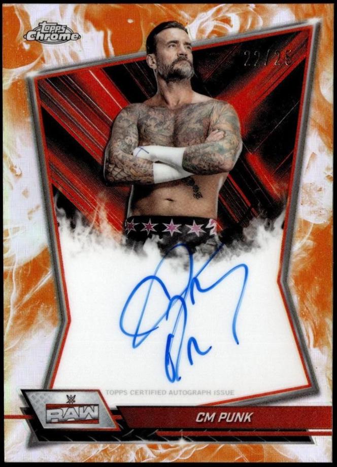 CM Punk [Orange Refractor] #RBA-CMP