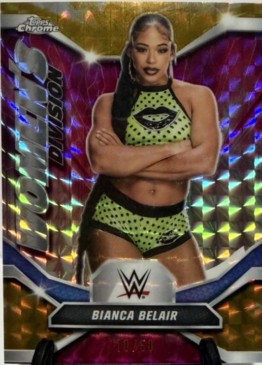 Bianca Belair [Gold Geometric Refractor] #WDV-15