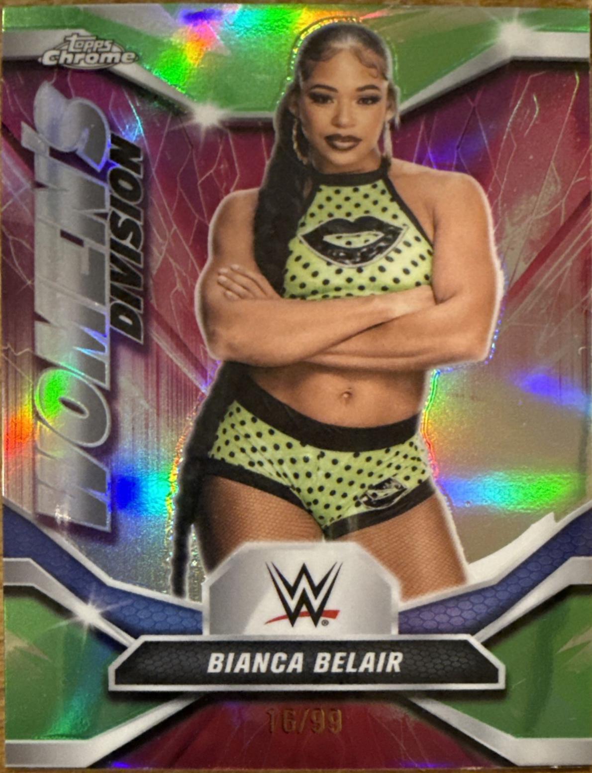 Bianca Belair [Green Refractor] #WDV-15