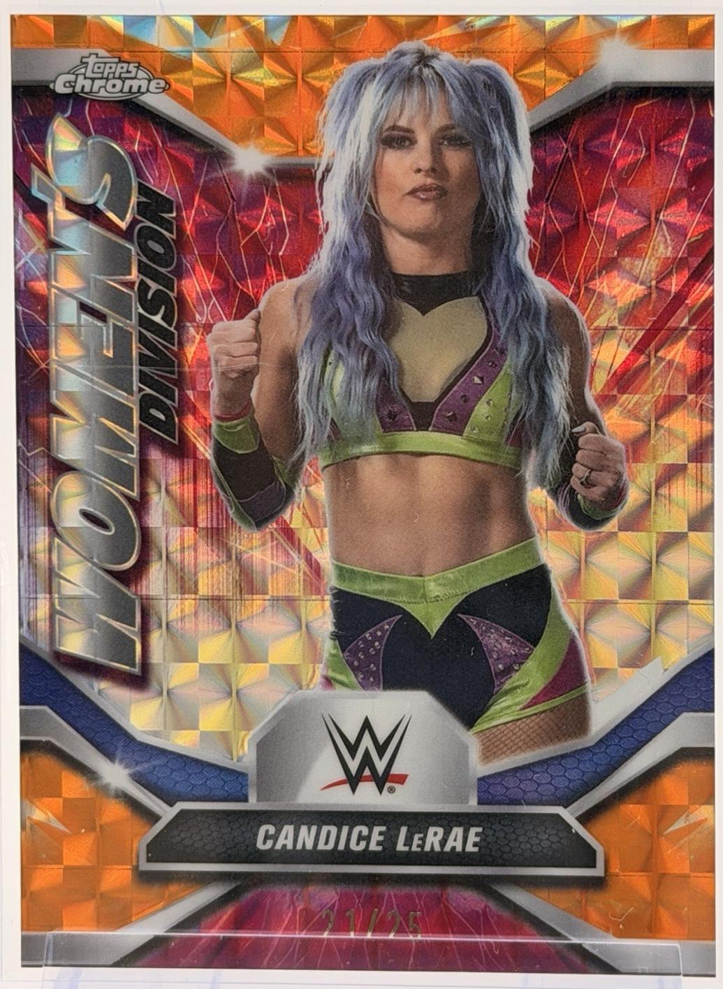 Candice LeRae [Orange Geometric Refractor] #WDV-2