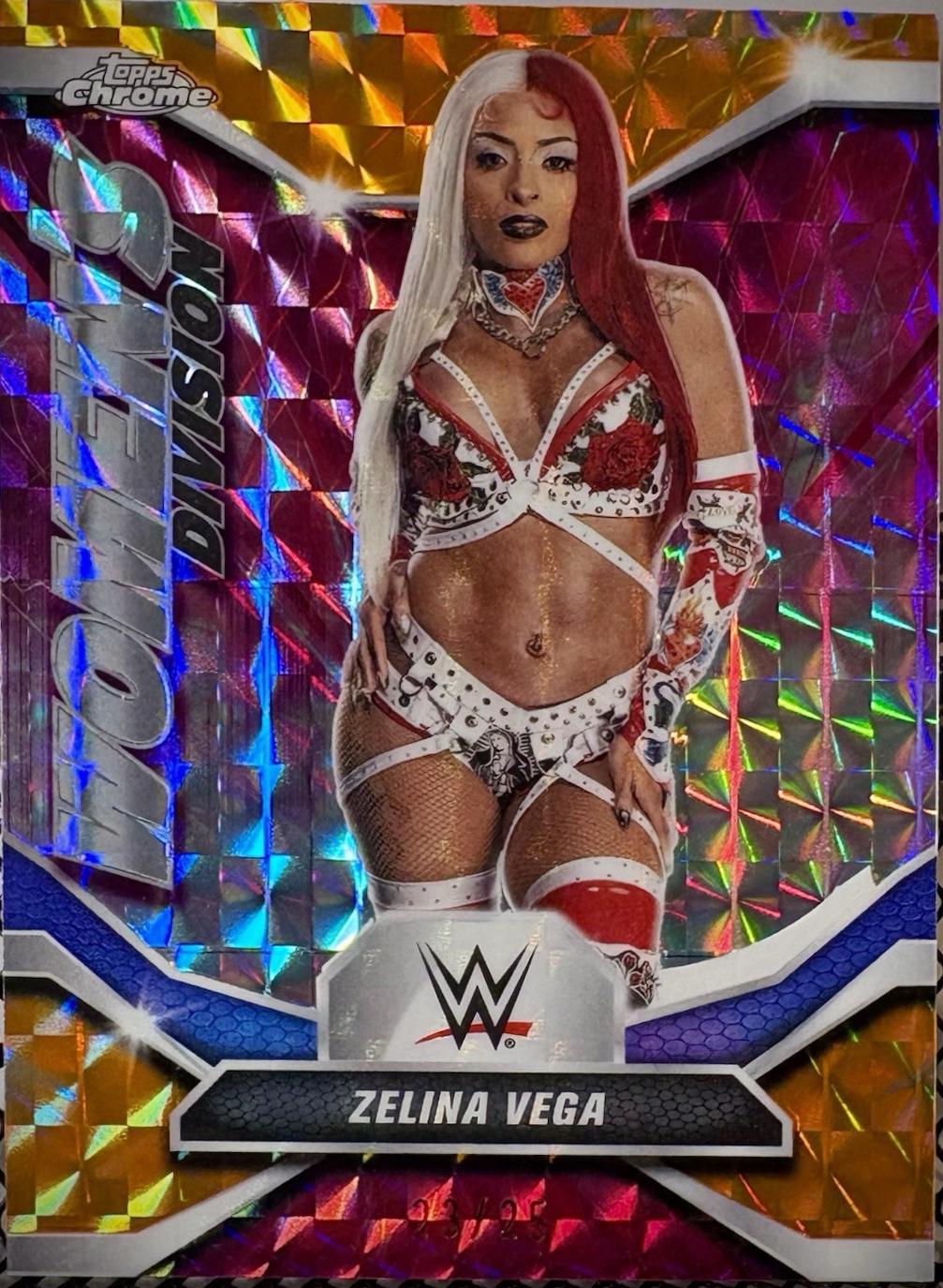 Zelina Vega [Orange Geometric Refractor] #WDV-40