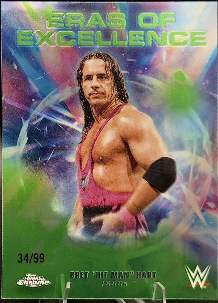 Bret Hit Man Hart [Green Refractor] #ERA-21