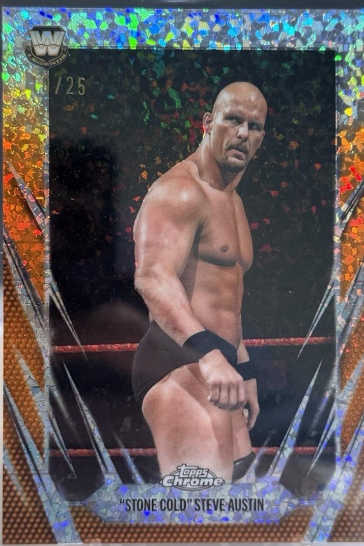Stone Cold Steve Austin [Orange Mini Diamond Refractor] #7