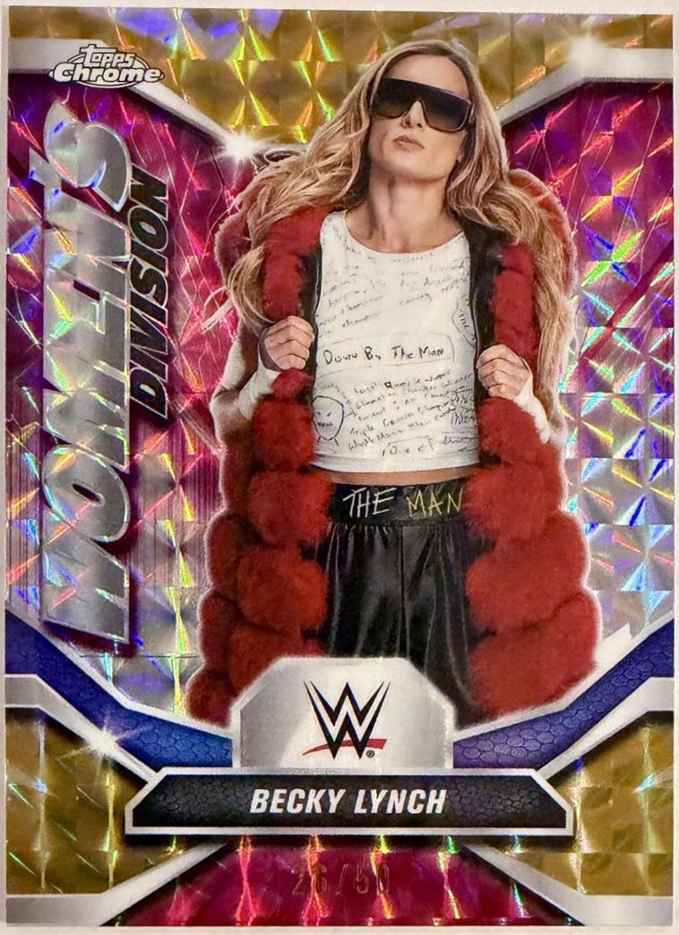 Becky Lynch [Gold Geometric Refractor] #WDV-9