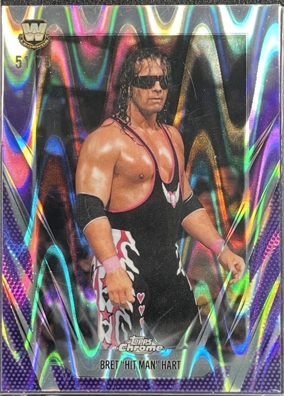 Bret Hit Man Hart [Purple RayWave Refractor] #30