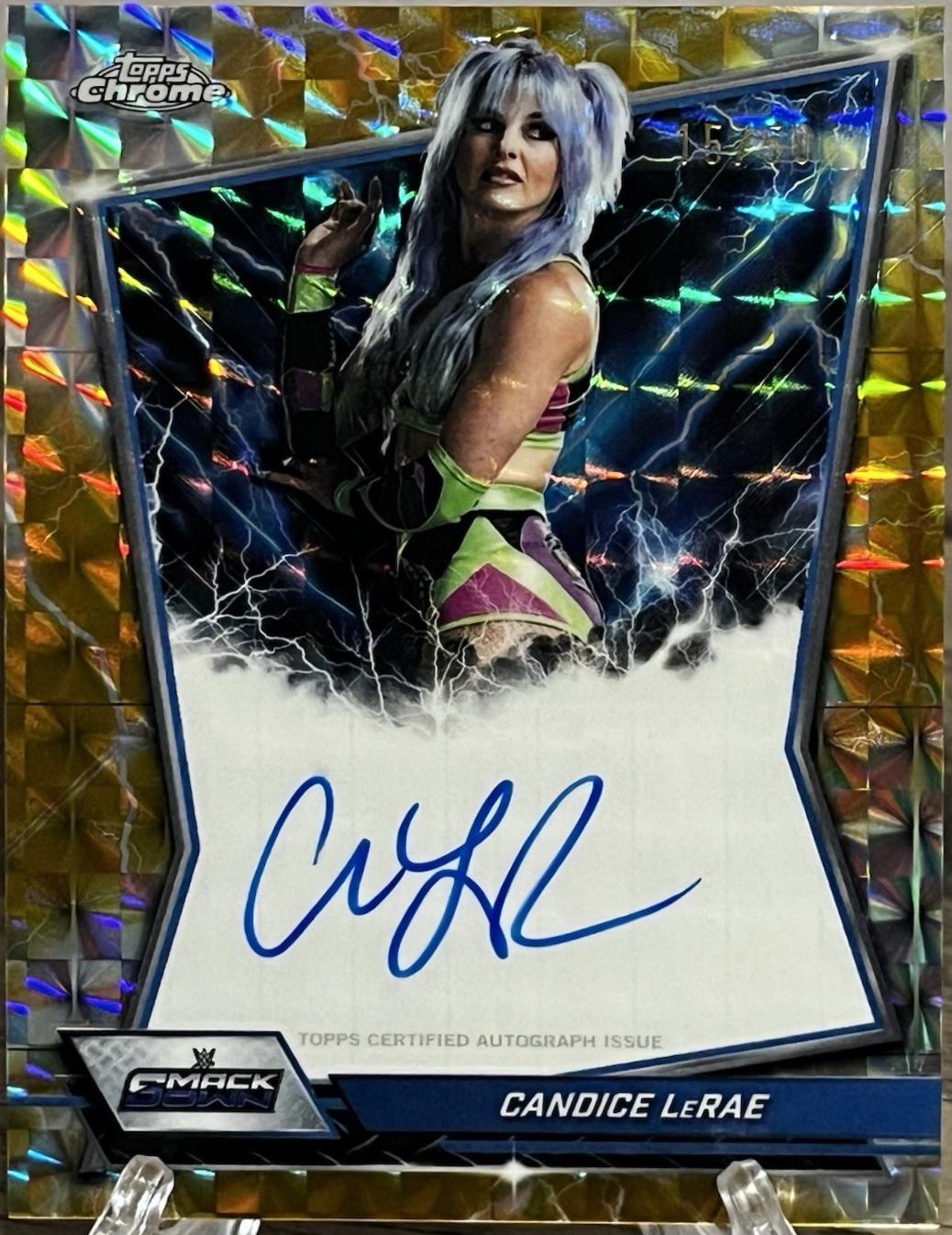 Candice LeRae [Gold Geometric Refractor] #BBA-CAN
