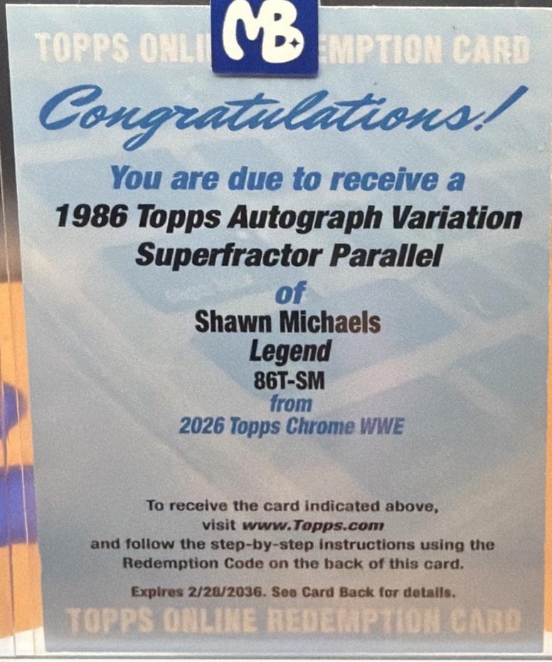 Shawn Michaels [Superfractor] #86T-SM