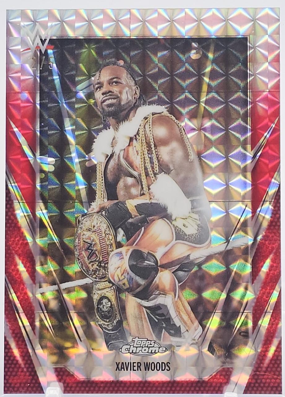 Xavier Woods [Red Geometric] #192