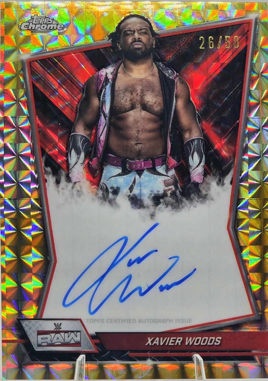 Xavier Woods [Gold Geometric Refractor] #RBA-XAV