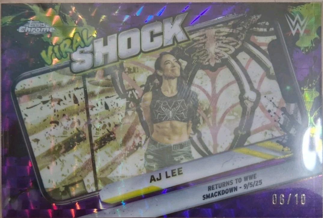AJ Lee [Purple Geometric Refractor] #VIR-18