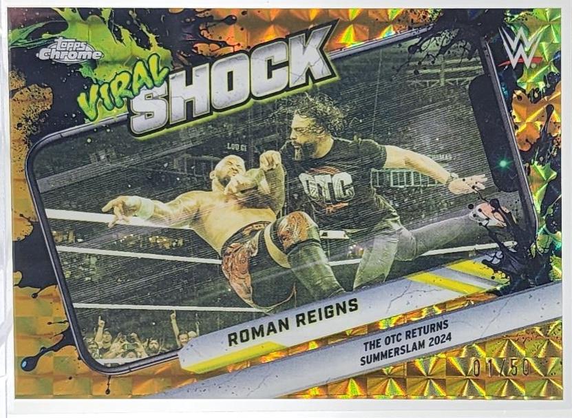 Roman Reigns [Gold Geometric Refractor] #VIR-19
