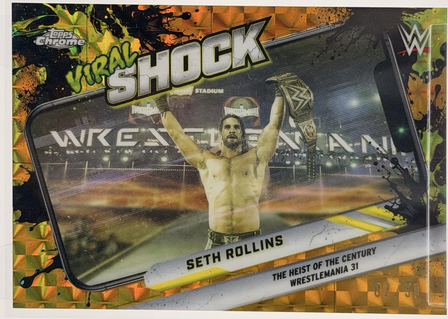 Seth Rollins [Gold Geometric Refractor] #VIR-7