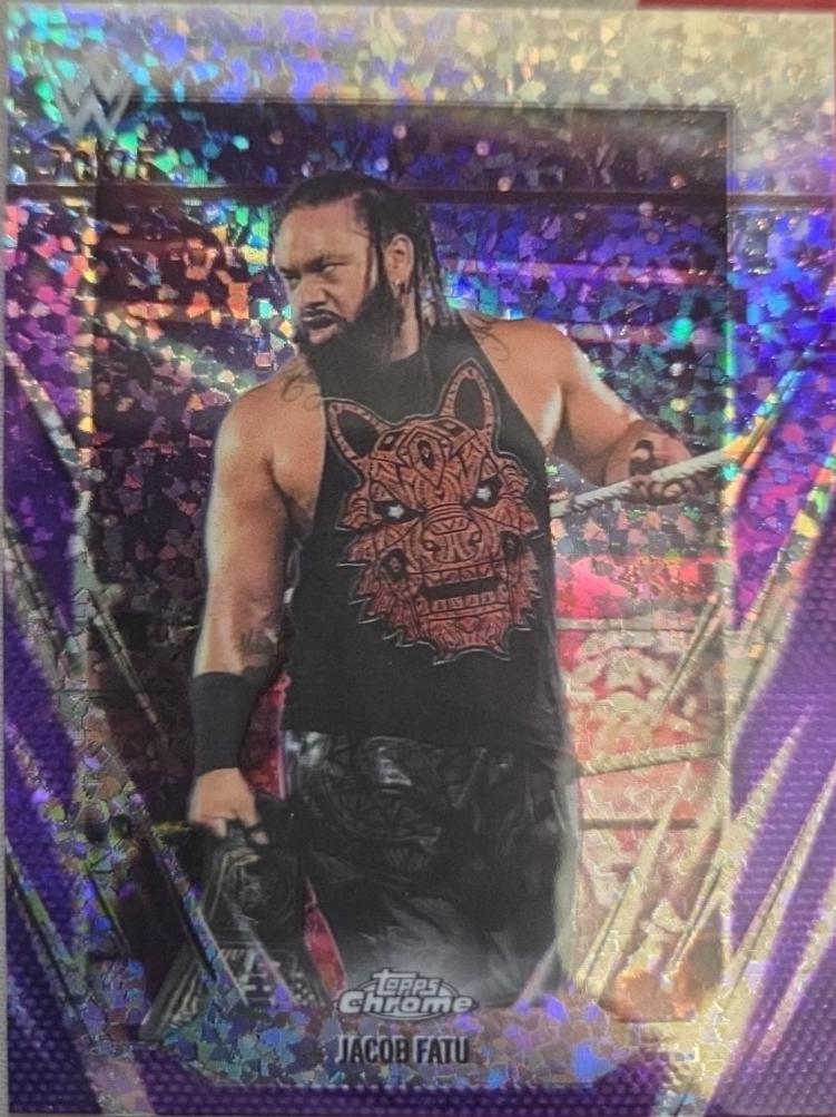 Jacob Fatu [Purple Mini Diamond Refractor] #55
