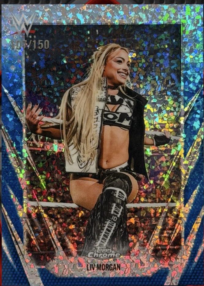 Liv Morgan [Blue Mini Diamond Refractor] #17