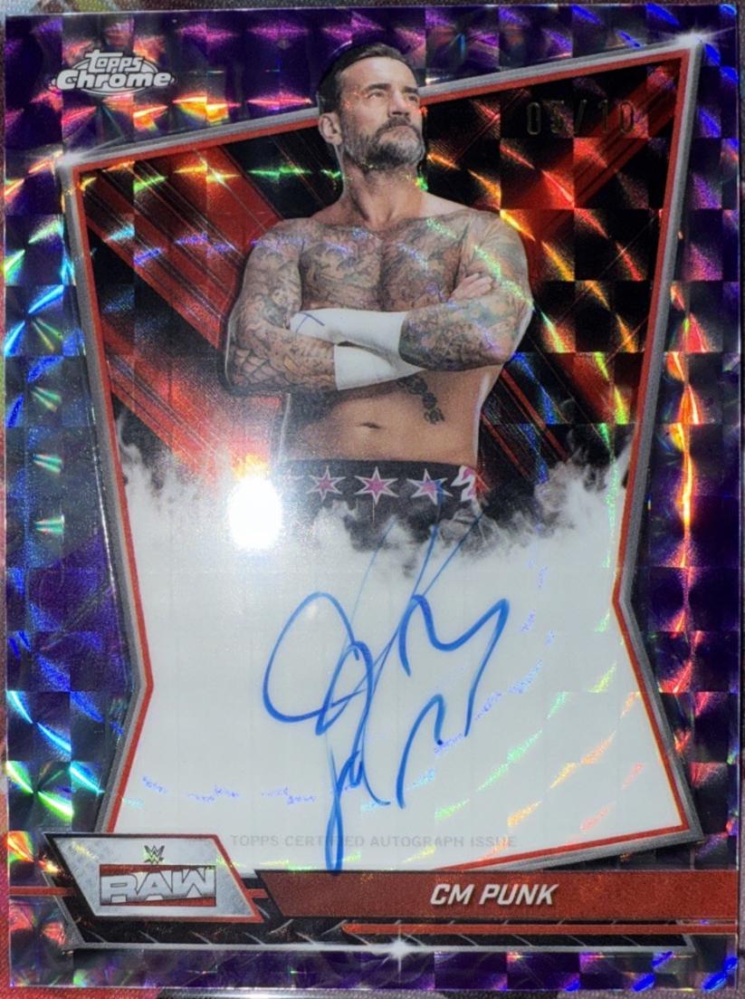 CM Punk [Purple Geometric Refractor] #RBA-CMP