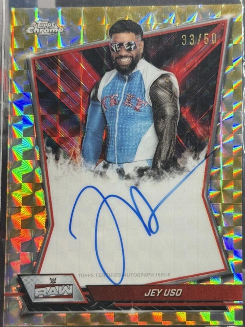 Jey Uso [Gold Geometric Refractor] #RBA-JEY
