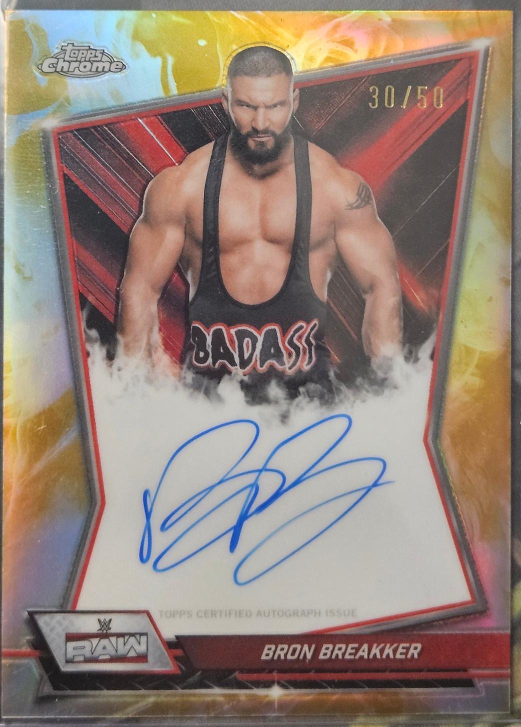 Bron Breakker [Gold Refractor] #RBA-BRO