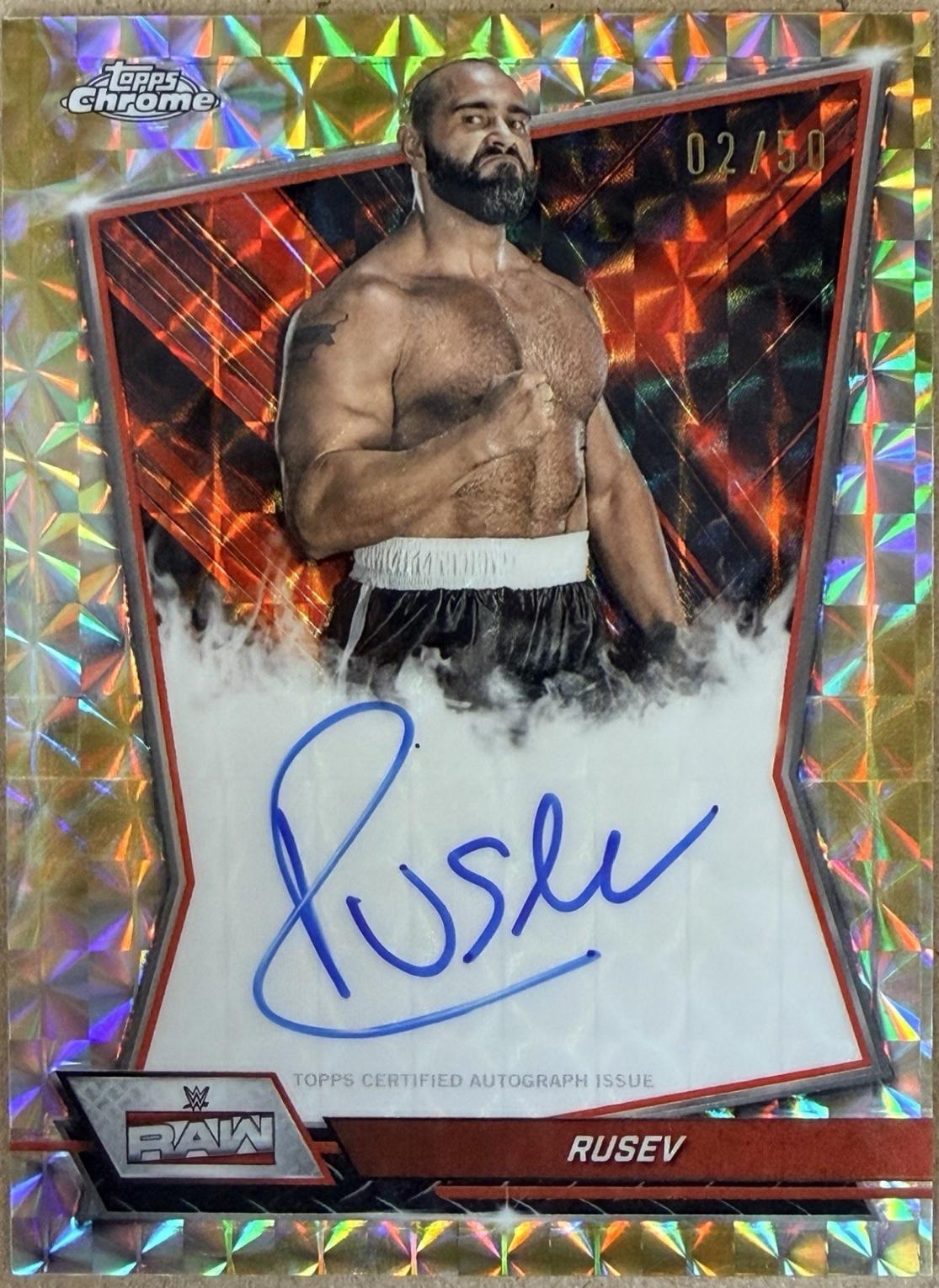 Rusev [Gold Geometric Refractor] #RBA-RSV