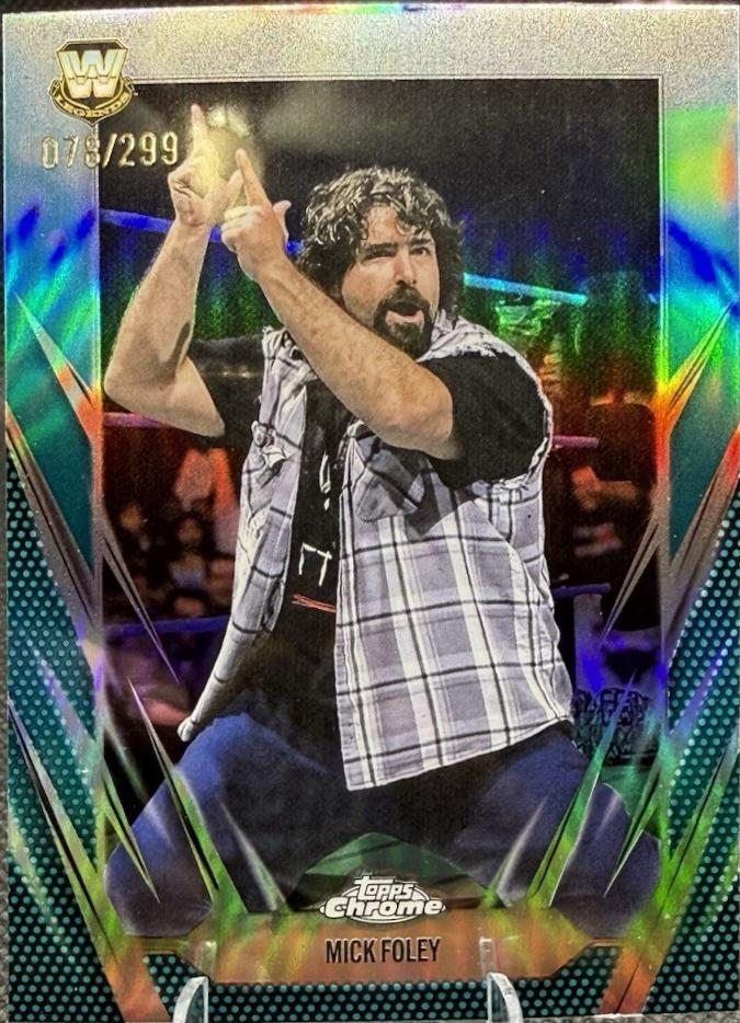 Mick Foley [Teal Refractor] #135