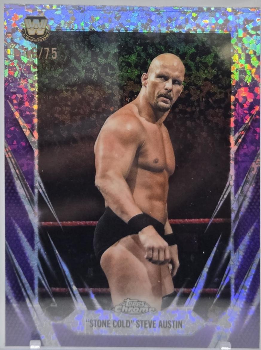 Stone Cold Steve Austin [Purple Mini Diamond Refractor] #7