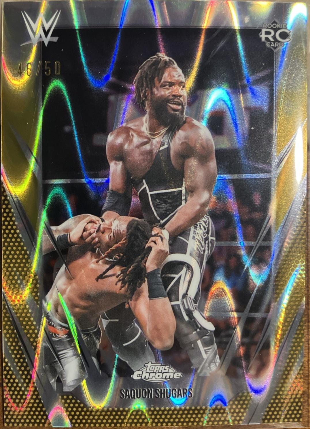 Saquon Shugars [Gold RayWave Refractor] #154