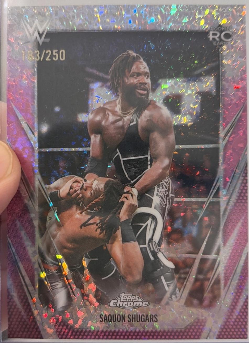 Saquon Shugars [Pink Mini Diamond Refractor] #154
