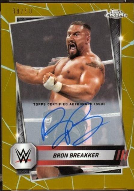 Bron Breakker [Autograph Gold Refractor] #198