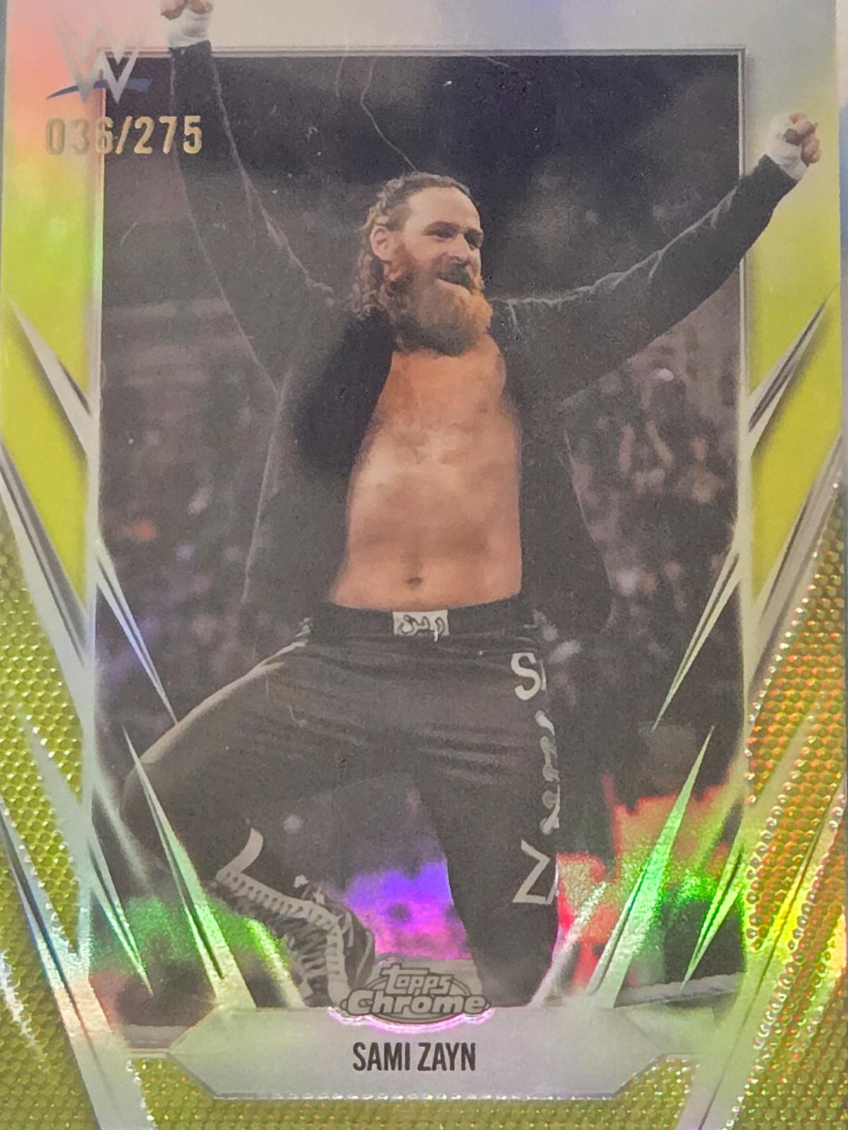 Sami Zayn [Yellow Refractor] #67