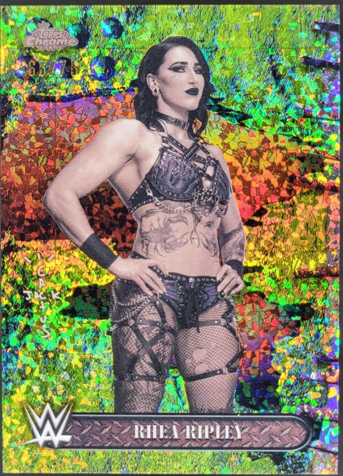 Rhea Ripley [Yellow Mini Diamonds Refractor] #2