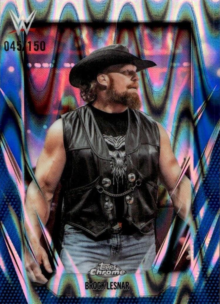 Brock Lesnar [Blue RayWave Refractor] #168