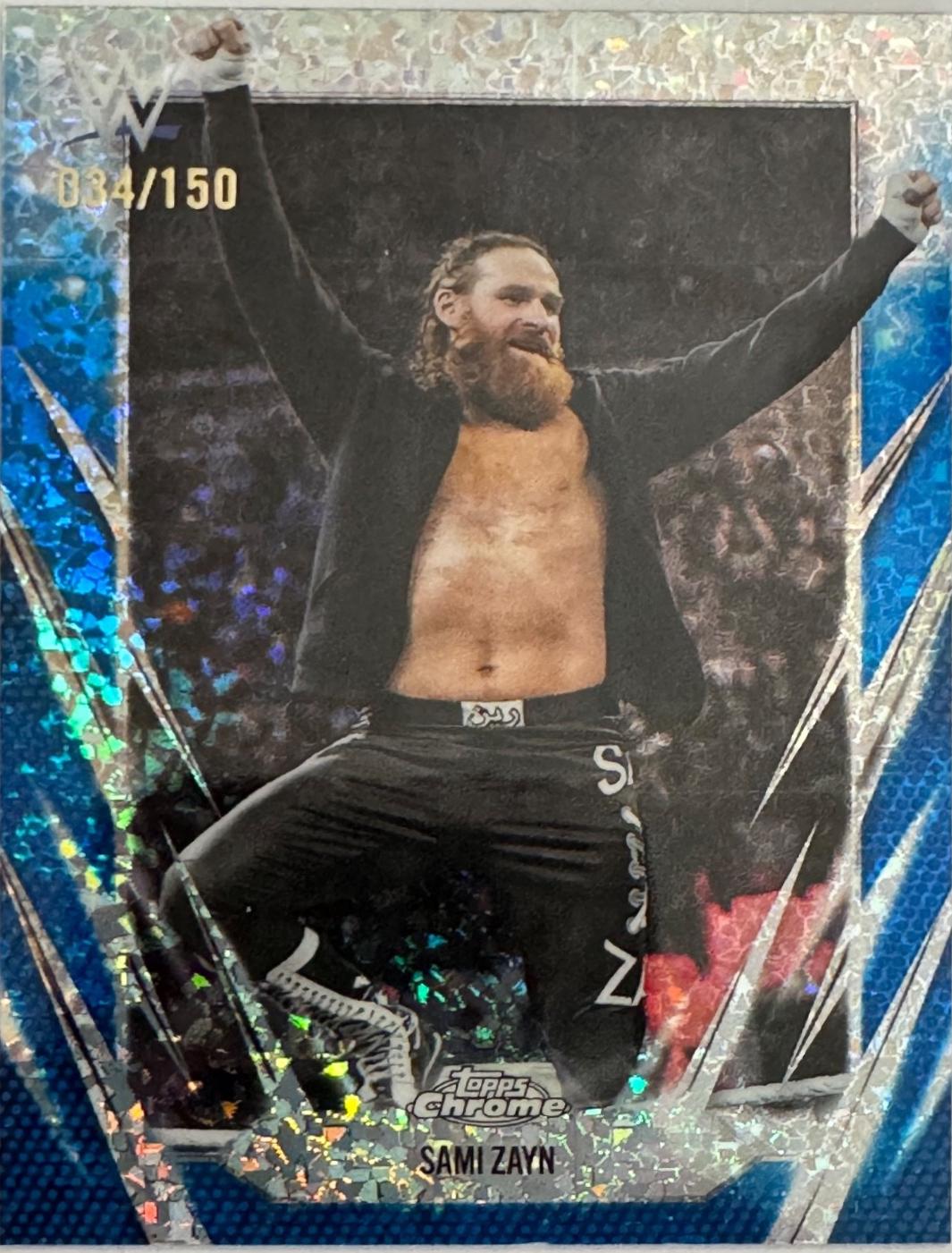 Sami Zayn [Blue Mini Diamond Refractor] #67