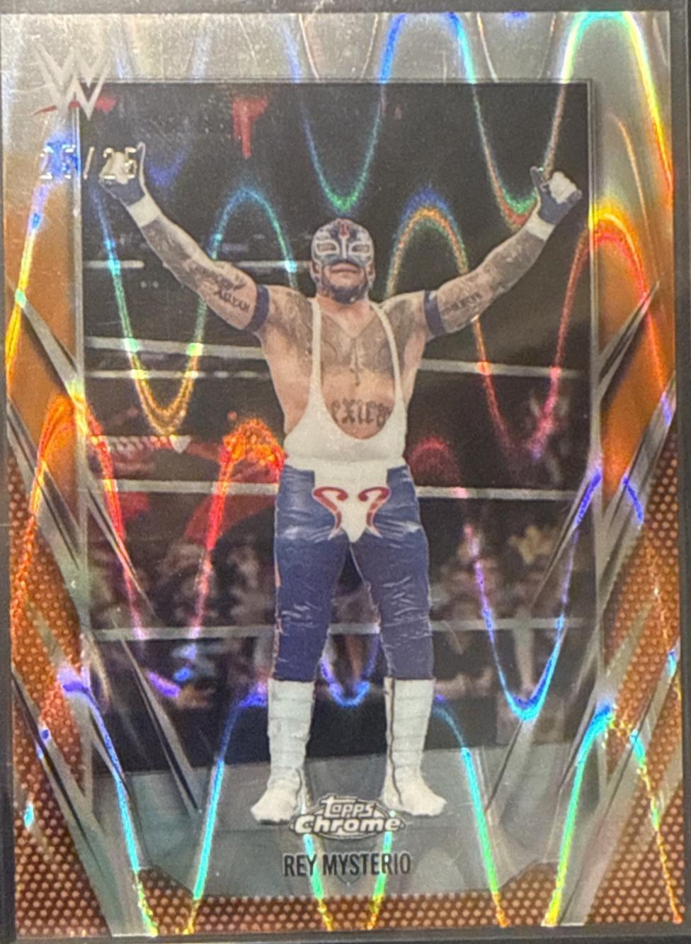 Rey Mysterio [Orange RayWave Refractor] #97