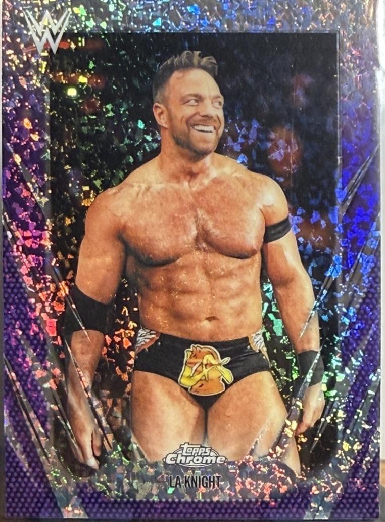 LA Knight [Purple Mini Diamond Refractor] #87