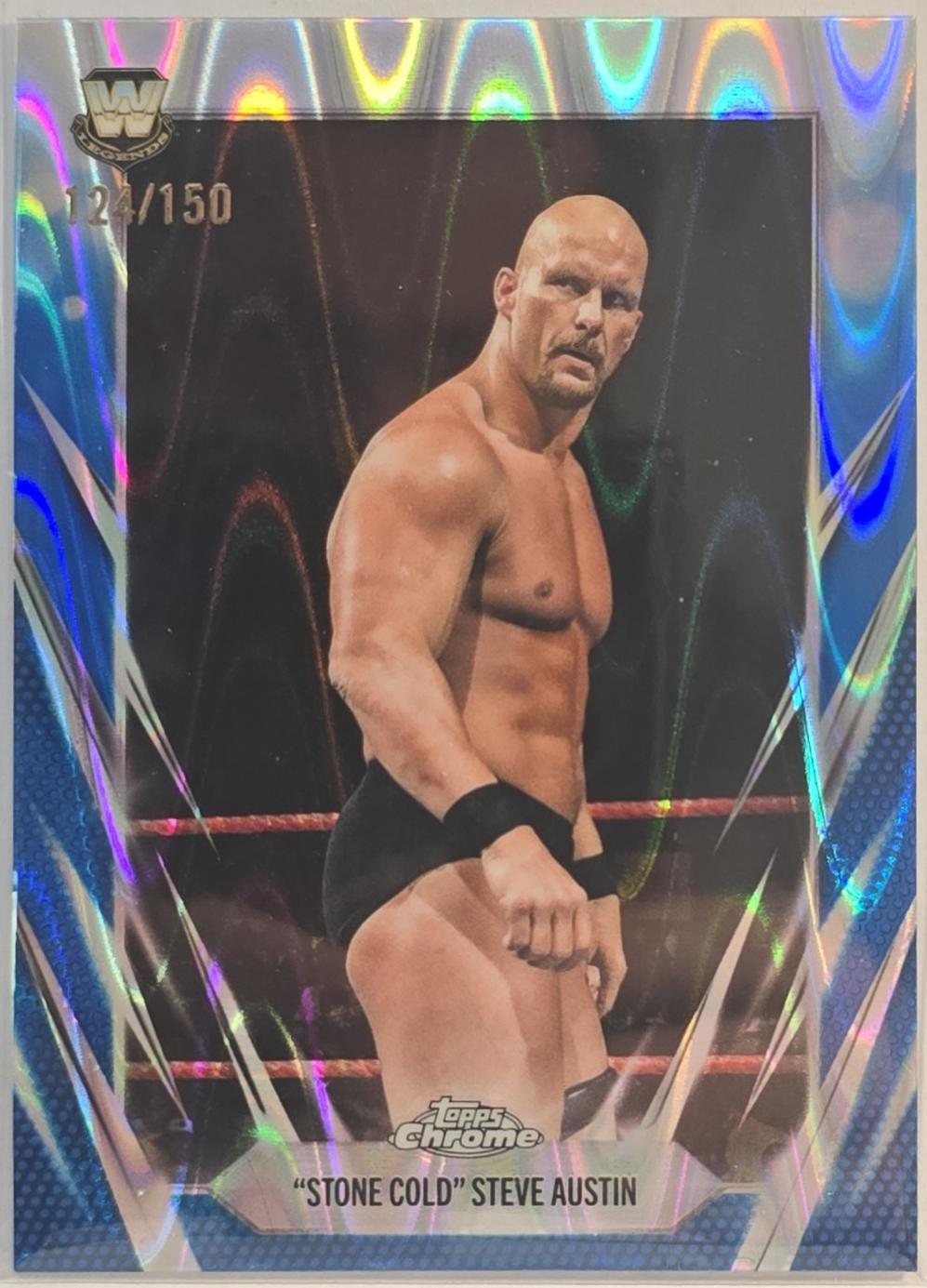 Stone Cold Steve Austin [Blue RayWave Refractor] #7