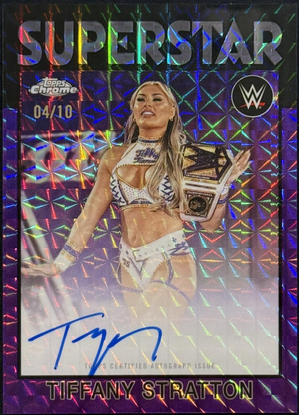 Tiffany Stratton [Purple Geometric] #86T-TS