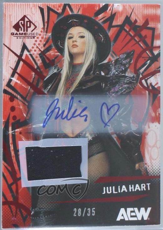 Julia Hart [Red Memorabilia Autograph] #10
