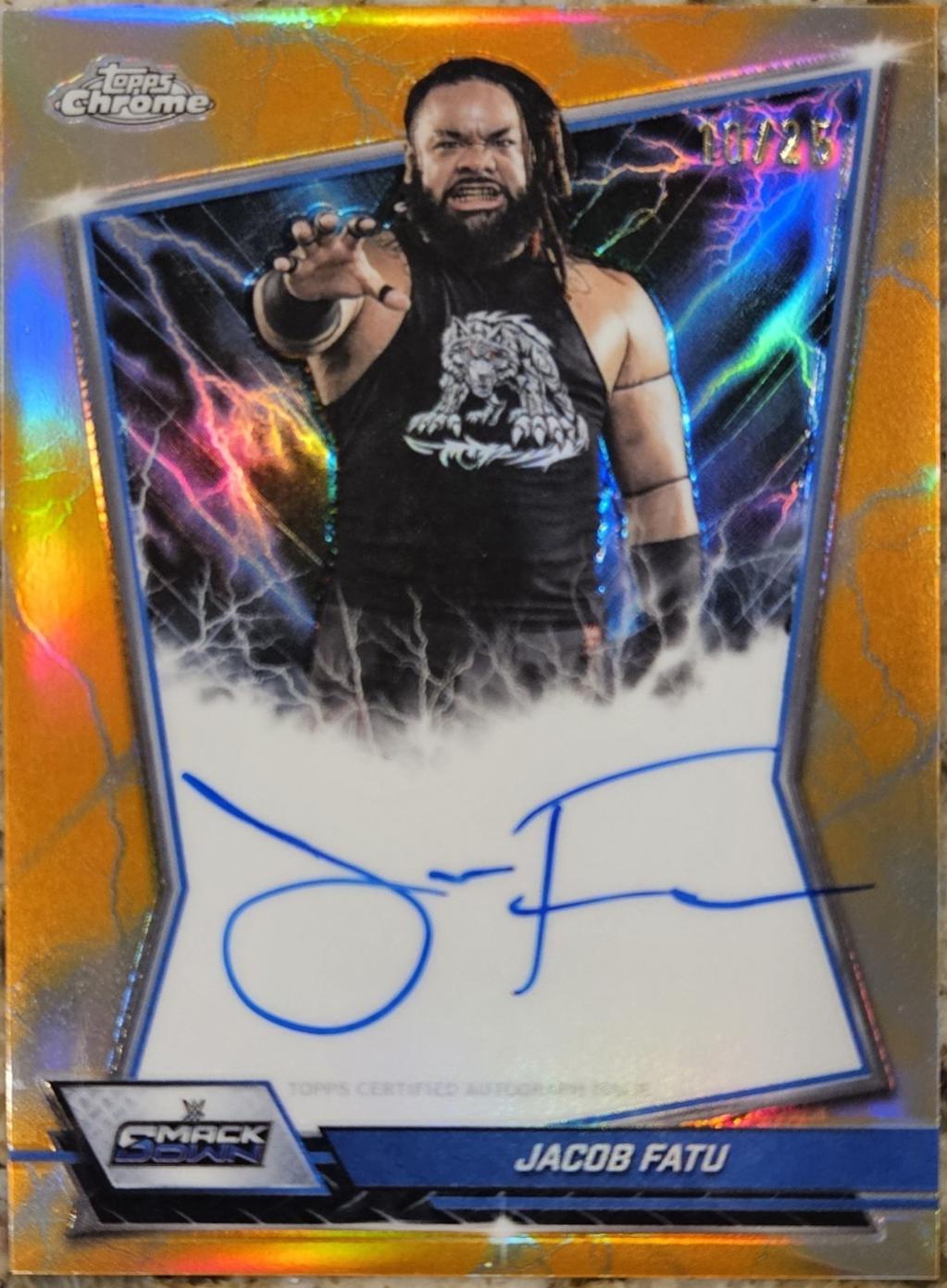 Jacob Fatu [Orange Refractor] #BBA-JAC